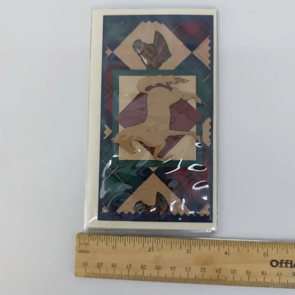 Horse Western Wallet Handmade Cash Stuffing Western Plaid Holder